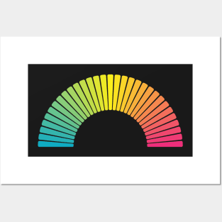 Multicolour stripe rainbow Posters and Art